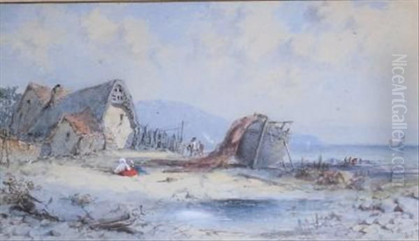 Ventnor Beach Oil Painting by George Knox