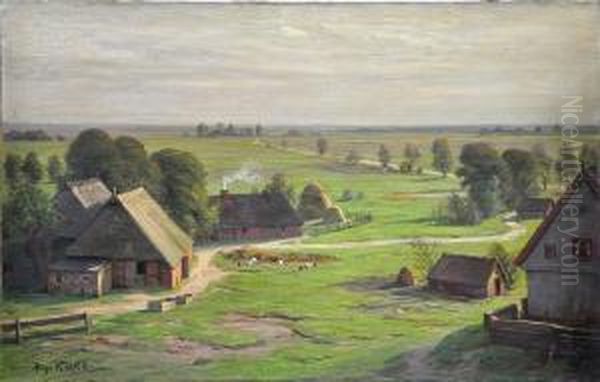Norderney Oil Painting by Hugo Wilhelm G. Kocke