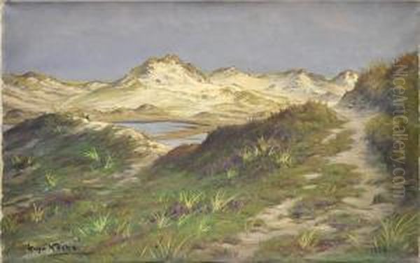 Dunen Auf Sylt Oil Painting by Hugo Wilhelm G. Kocke