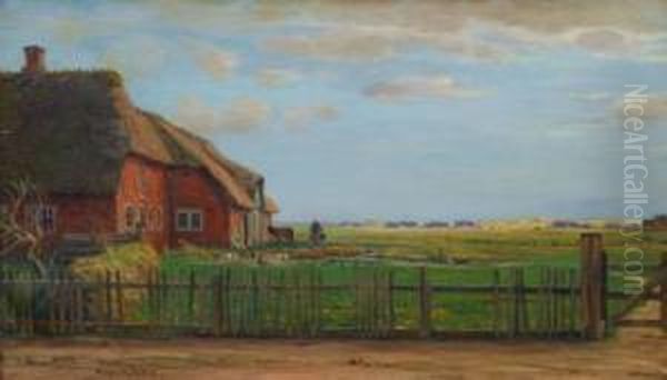 List Auf Sylt Oil Painting by Hugo Wilhelm G. Kocke