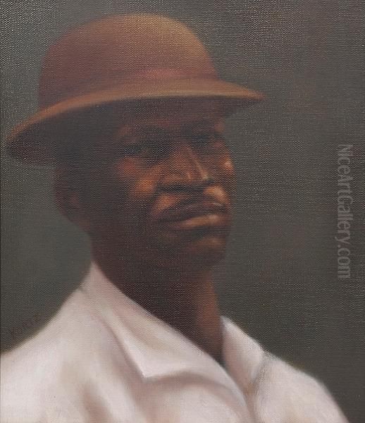 My Life In The Blues #6 Oil Painting by Dirk Koets