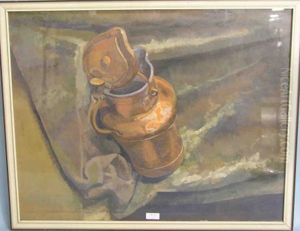 Stillleben Mit Kupferkanne Oil Painting by Hans Kolb