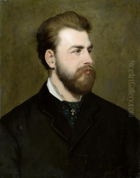 Portrait Of An Aristocrat, Probably Duke Of Pistohlkors Oil Painting by Johann Koler