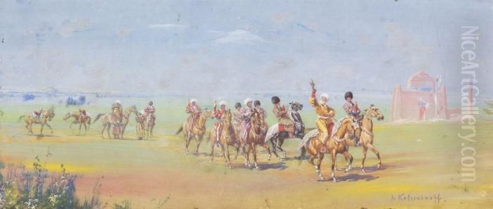 Following The Trial Oil Painting by Sergee Kolesnikoff