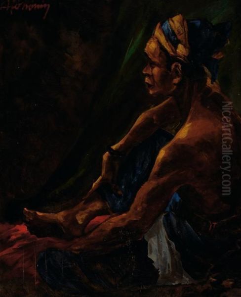 Madoeran Oil Painting by Arthur Johann, Jo Konig
