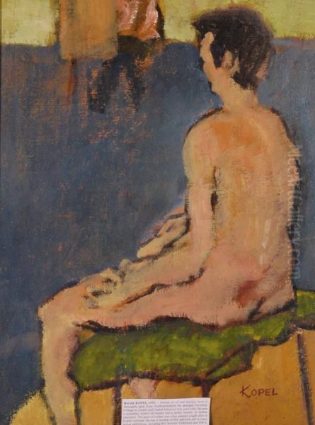 Female Nude Studies Oil Painting by Harold Kopel