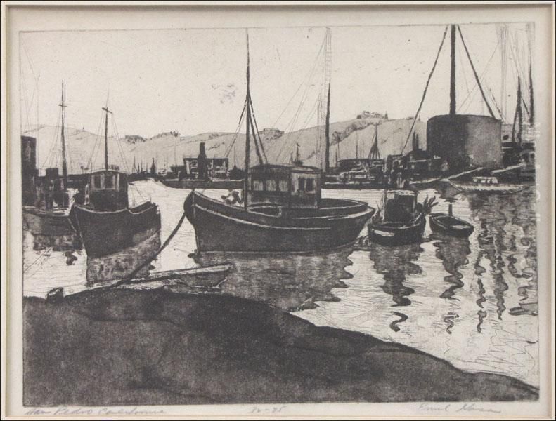 San Pedro,california Oil Painting by Emil Jean Kosa