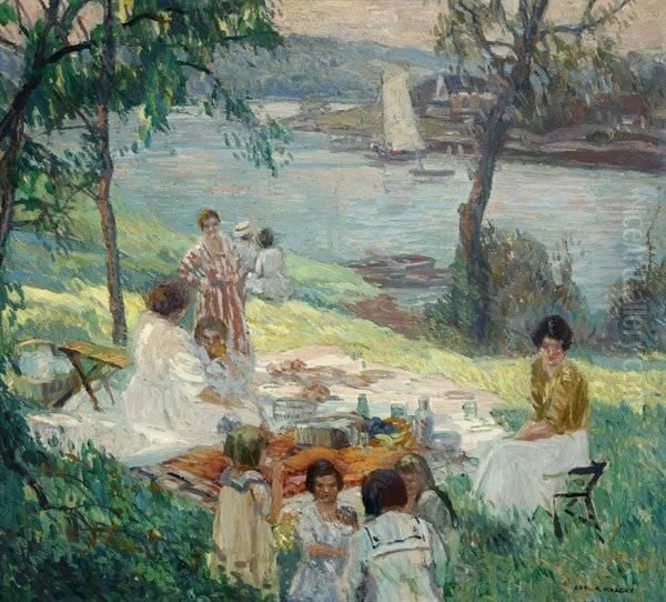 The Outing Oil Painting by Carl Rudolph Krafft