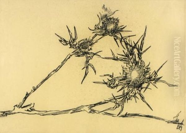 Thorns Oil Painting by Leopold Krakauer