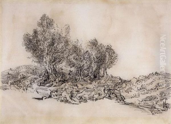 Landscape Oil Painting by Leopold Krakauer