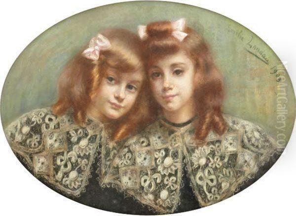 Les Deux Surs Oil Painting by Emilie Landau