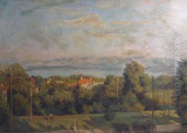 Am Starnberger See Oil Painting by Carl Lange