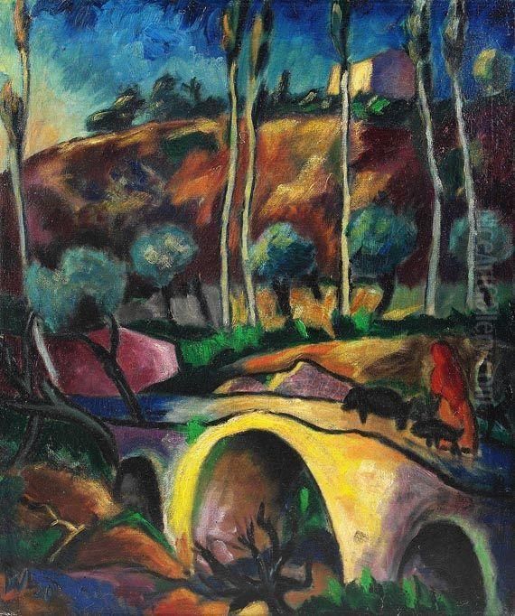 Sudliche Landschaft Oil Painting by Werner Lange