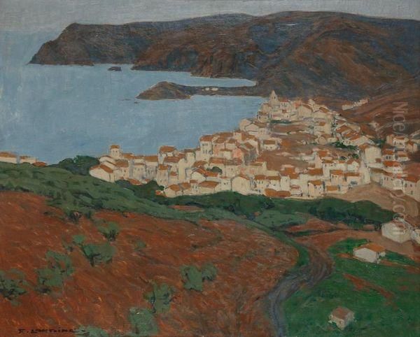 Beaulieu Sur Mer Oil Painting by Fernand Lantoine