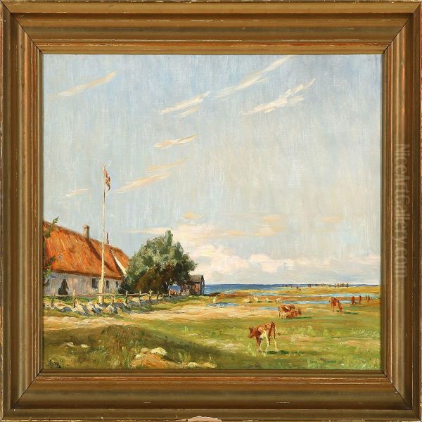 View Of Saltholm Oil Painting by Aksel Martin Lassen