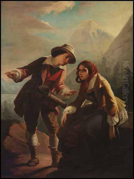 In The Mountains Oil Painting by Philip Alexius De Laszlo