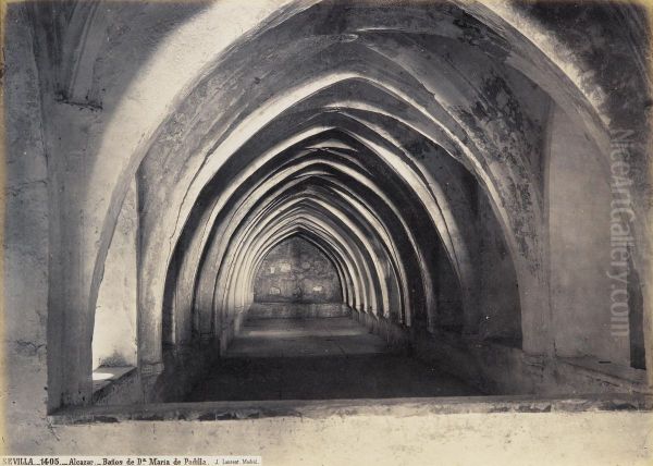 Album With 104 Albumen Prints On Original Cards Oil Painting by Juan Laurent