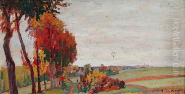 Paysage Oil Painting by Alfred Marie Le Petit