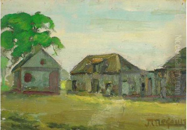 Ferme, Mcavoy Oil Painting by Joseph Onesime Legault