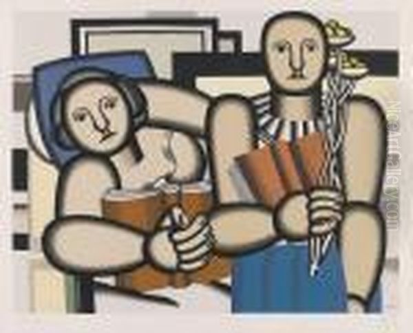 La Lecture Oil Painting by Fernand Leger