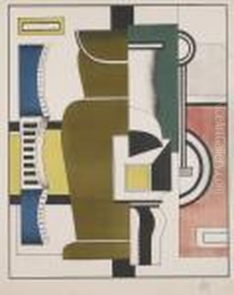 Le Vase Oil Painting by Fernand Leger