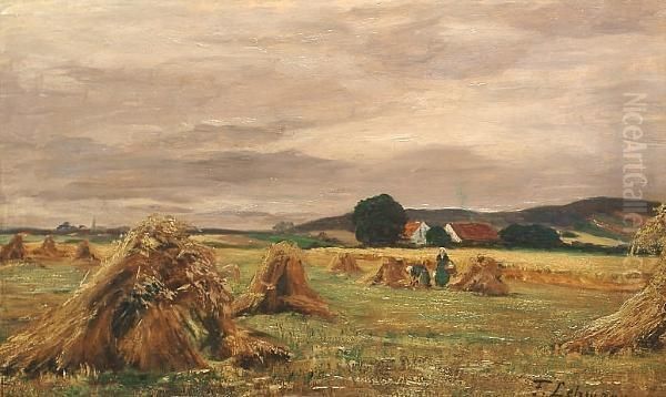 Harvest. Oil Painting by Elisabeth Frederika Lehmann