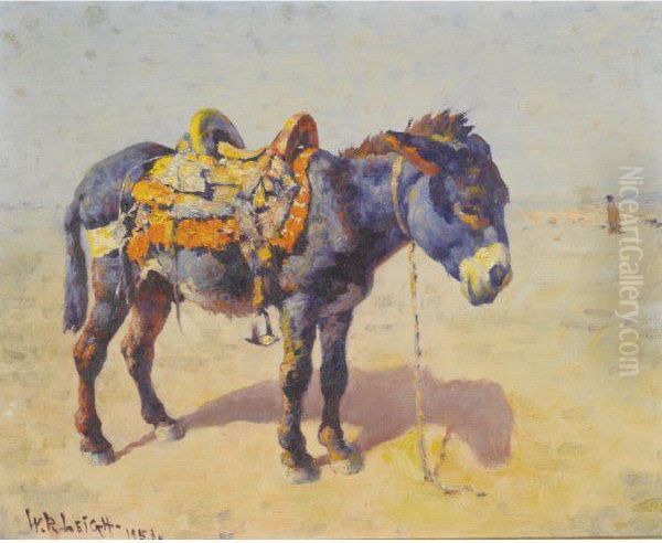 The Burro Oil Painting by William Robinson Leigh