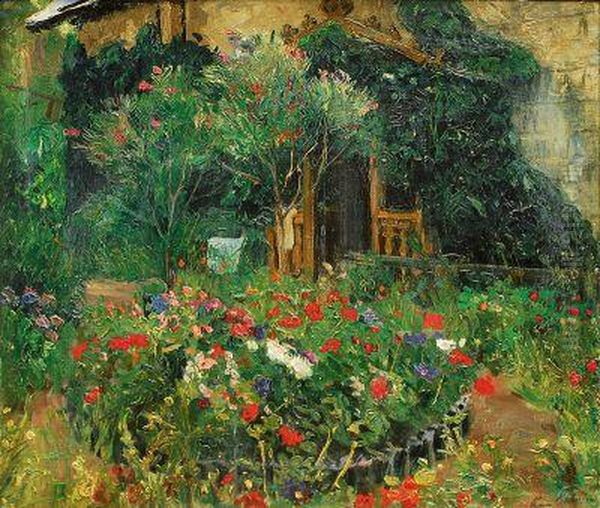 Im Garten Oil Painting by Louis Lejeune
