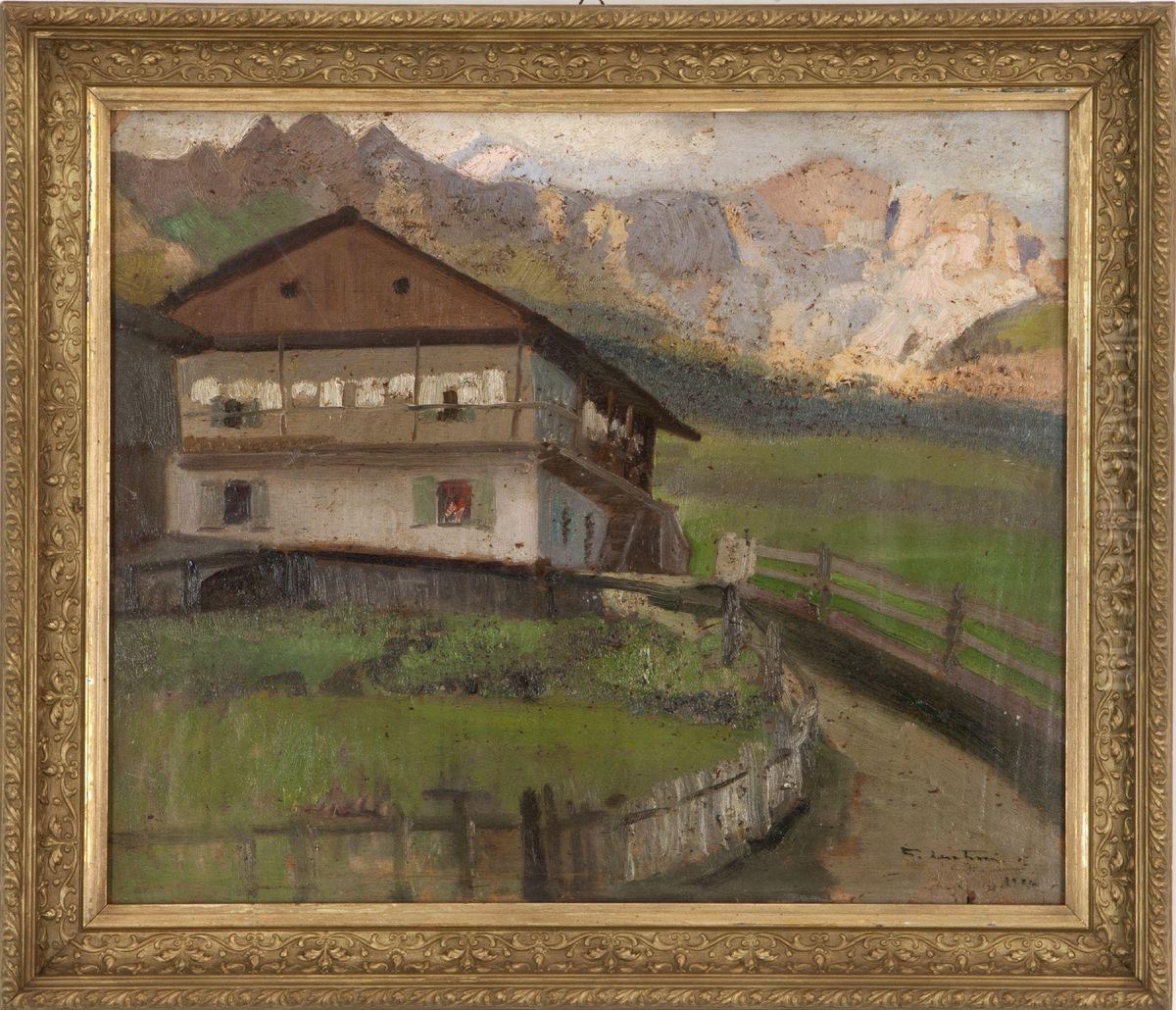 Paesaggio Montano Oil Painting by Giovanni Lentini