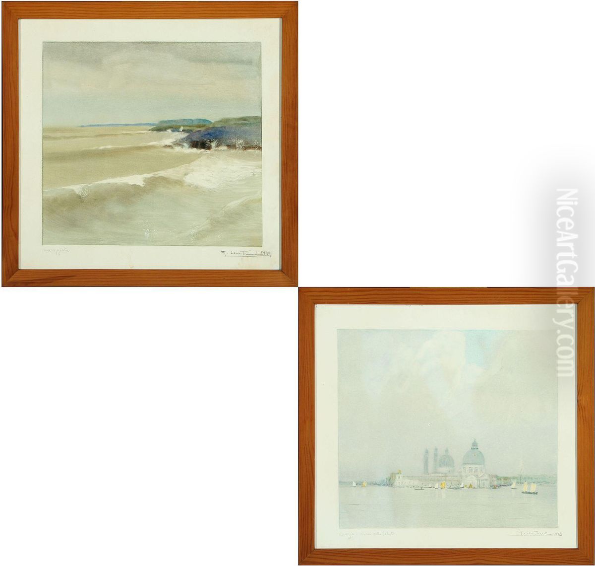 Mareggiata Oil Painting by Giovanni Lentini