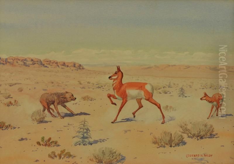 Mother Protector Oil Painting by H. Reedy Leonard