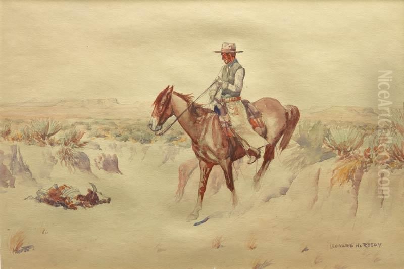 Another One Down Oil Painting by H. Reedy Leonard
