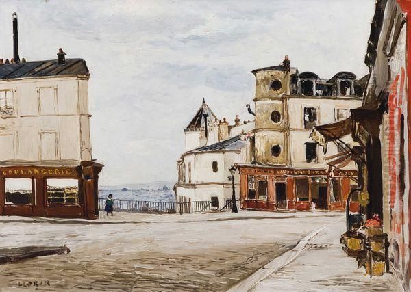 Montmartre Oil Painting by Marcel Leprin