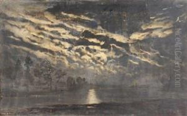 L'orage Oil Painting by Charles Leroux