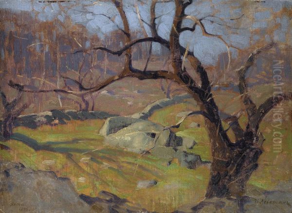 View Near Yalta Oil Painting by Isaak Ilyich Levitan