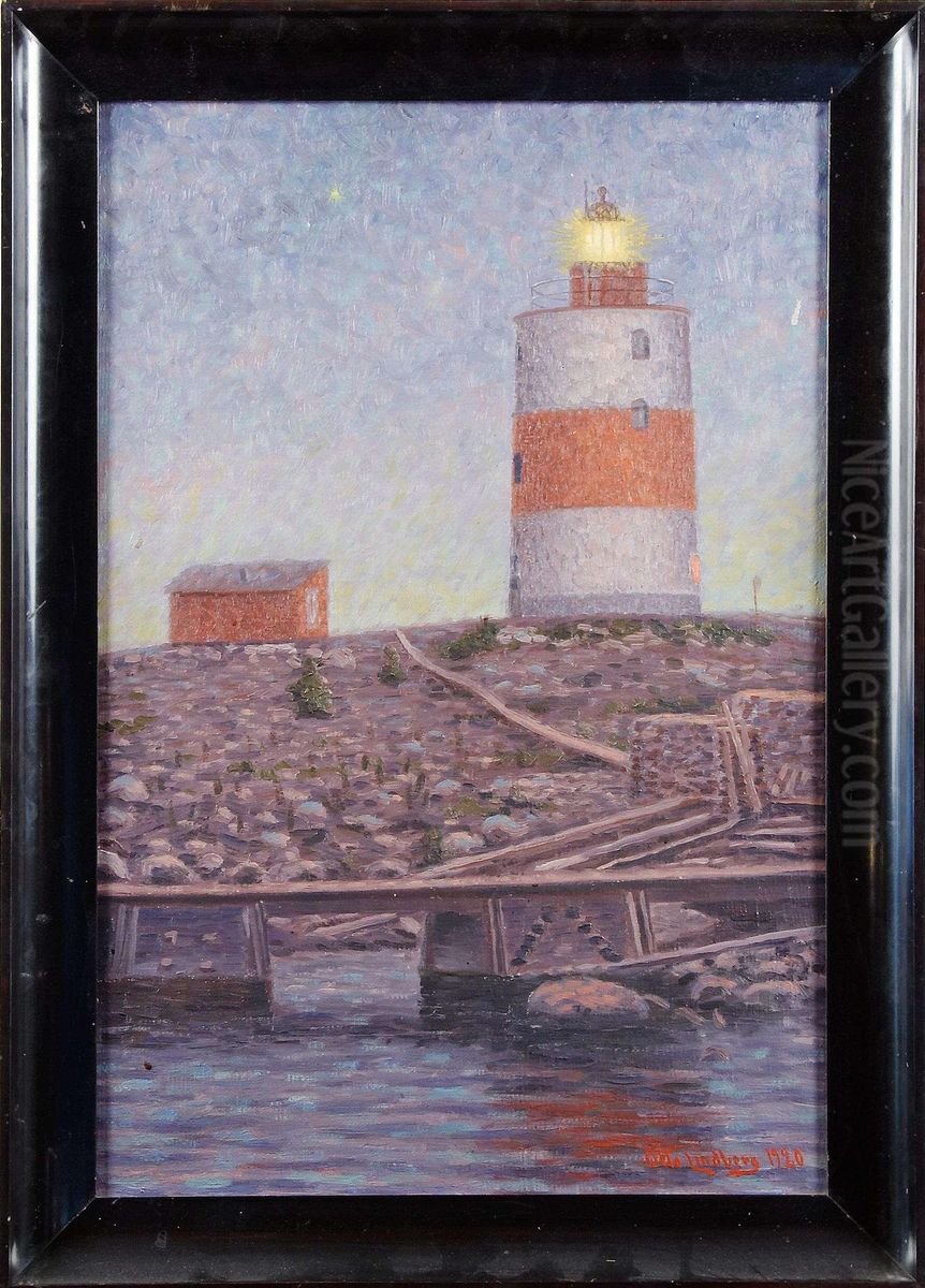 Fyr Oil Painting by Otto Lindberg