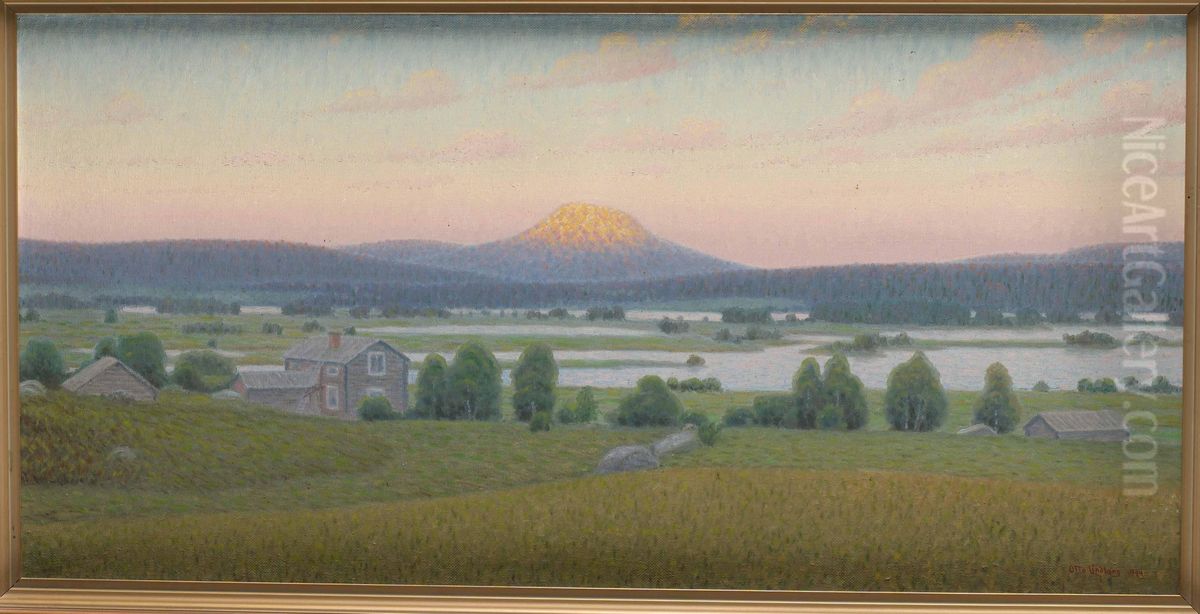 Sommarkvall, Jarvsoklacken Oil Painting by Otto Lindberg