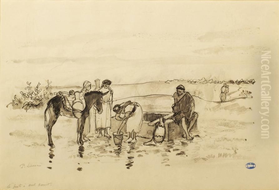 Le Puits A Had Rouet Oil Painting by Pierre Lissac