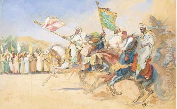 Jour De Fete Oil Painting by Pierre Lissac