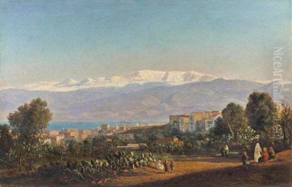 Vue De Beyrouth Oil Painting by Louis Lottier