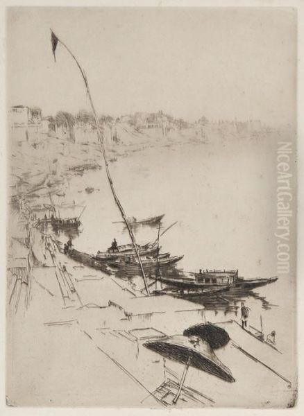 The Prayer Flag Oil Painting by Ernest S. Lumsden
