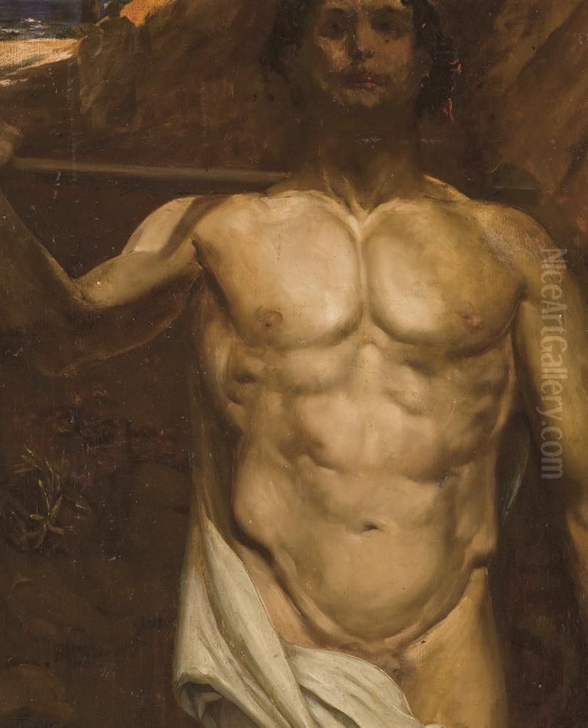 Le Gladiateur Oil Painting by Andre Pierre Lupiac