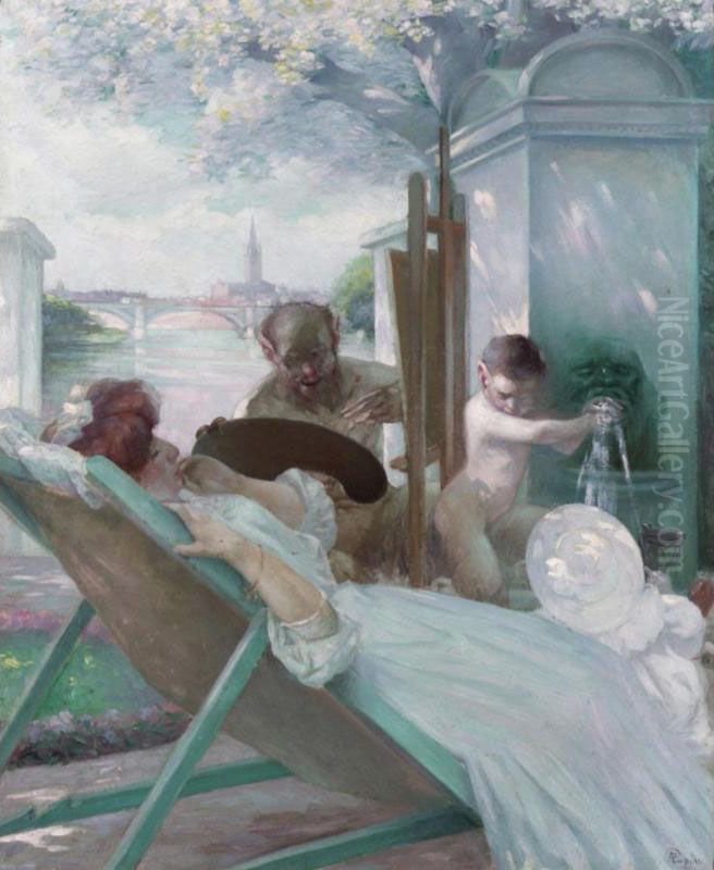 While She Sleeps Oil Painting by Andre Pierre Lupiac