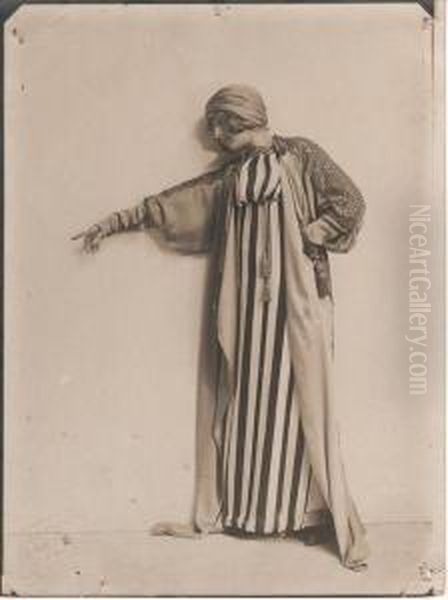 2 Photographies De Charlotte Lyses Dans Nono Oil Painting by Charlotte Lyses