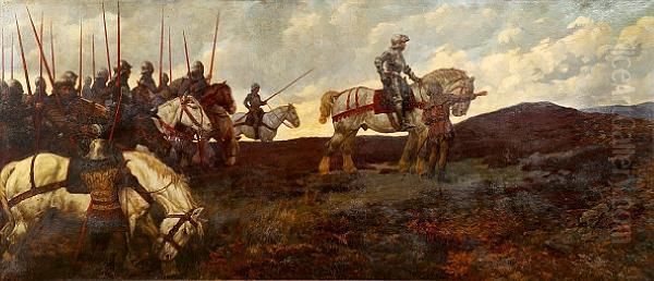 The Warden Of The Marches Oil Painting by Clive Macdonnell Dixon