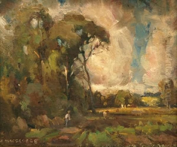 Landscape Oil Painting by Normann Macgeorge