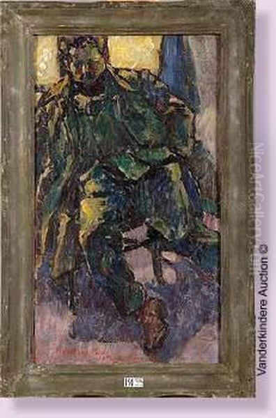 Portrait Du Militaire Strivet Oil Painting by Wilhelm Johannes Maertens