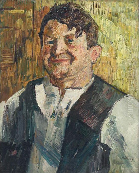 Self Portrait Oil Painting by Charles Augustus Mager