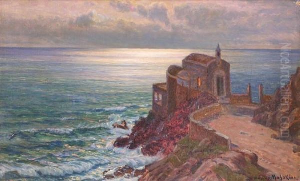 Petite Chapelle Au Bord De L'eau Oil Painting by Wartan Mahokian