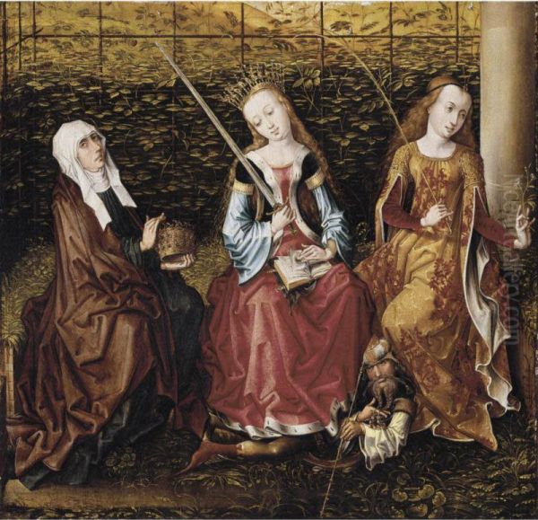 Saint Catherine Of Alexandria Oil Painting by Sainte Gudule Master of